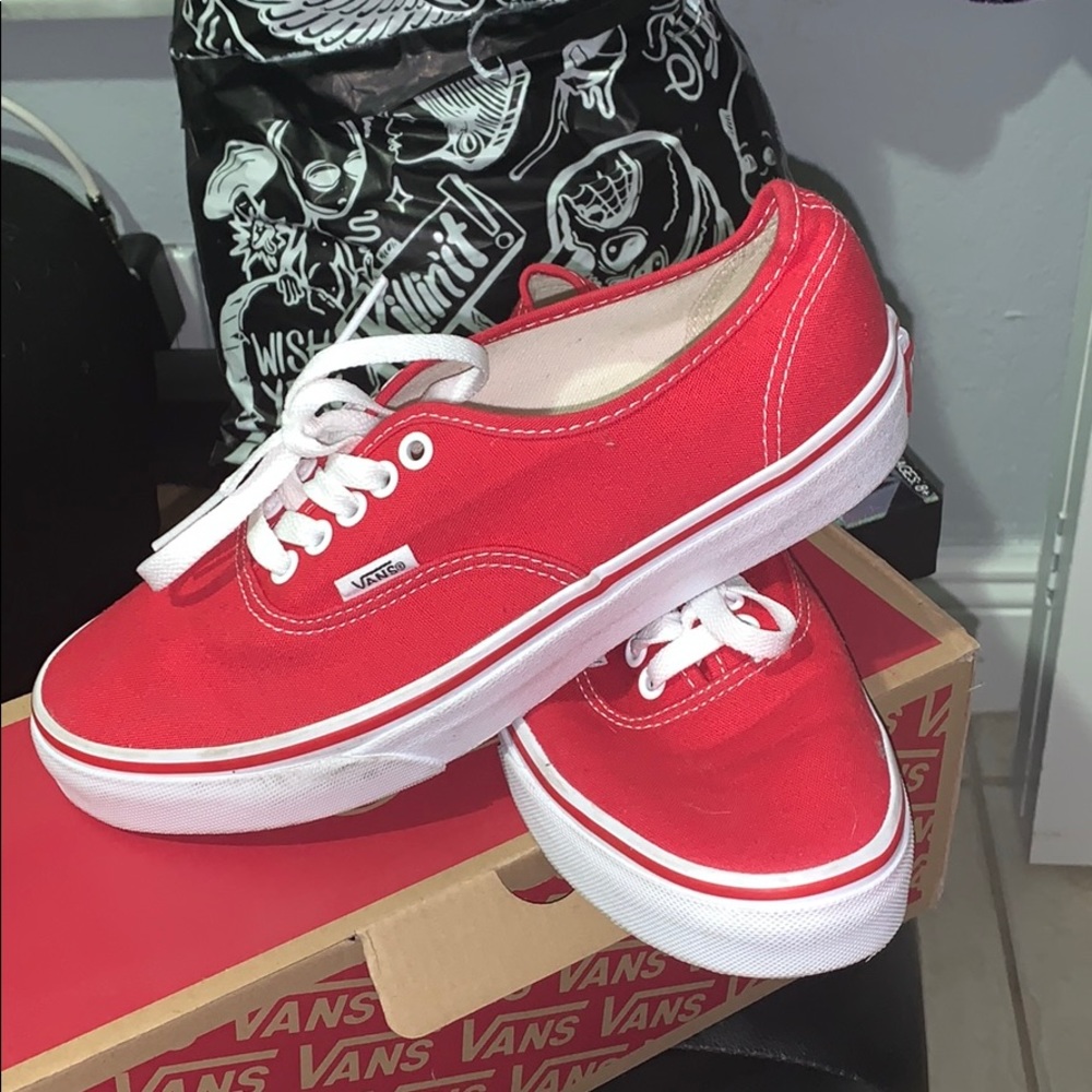 Authentic Vans Red